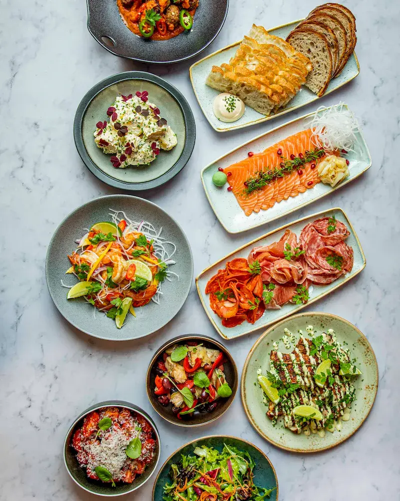 Tapas og smårettene som serveres i selskapslokalet